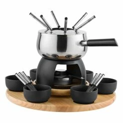 Bestpreis 😍 Fondueset 23 tlg. in silberfarben ⌛