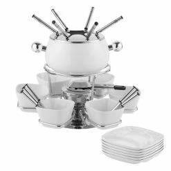 Besorgen 🎉 Fondueset 28tlg. in weiß 🎁