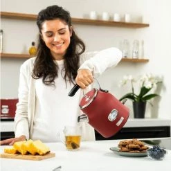 Großhandel 🔔 Retro Wasserkocher WKWKH148RD in rot 😍 11 Großhandel 🔔 Retro Wasserkocher WKWKH148RD in rot 😍 -Küchenkleingeräte Verkäufe 24386535 nebenbild wkwk148rd retro kettle 6