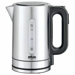 Brandneu 🎁 Silva Homeline Digital-Wasserkocher Silva Schneider KL-T 2200 in silberfarben ✔️