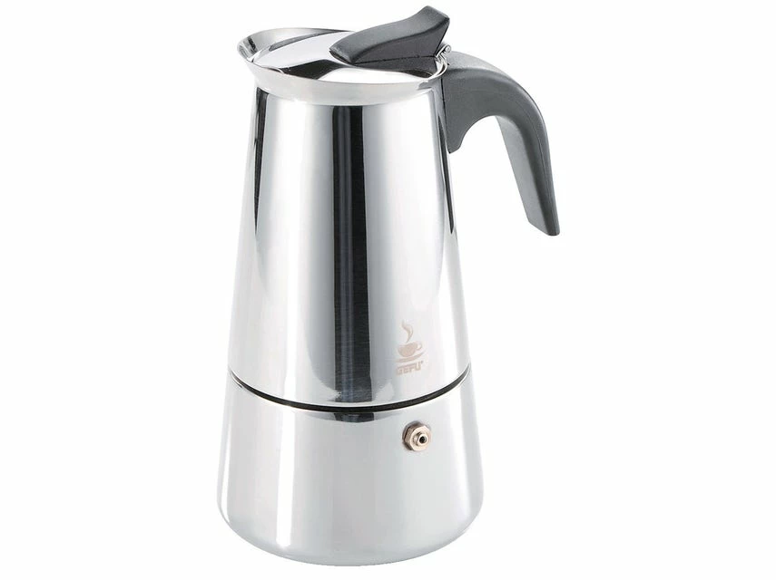 Budget 👍 Gefu Espressokocher "Emilio 4 Tassen" in silberfarben ✔️ 3 Budget 👍 Gefu Espressokocher "Emilio 4 Tassen" in silberfarben ✔️