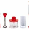 Billig 🎉 Kitchen Basics Stabmixer Set 5in1 in rot 🛒