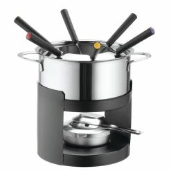 Rabatt 🎉 Fondueset 10tlg. in silberfarben 🎉