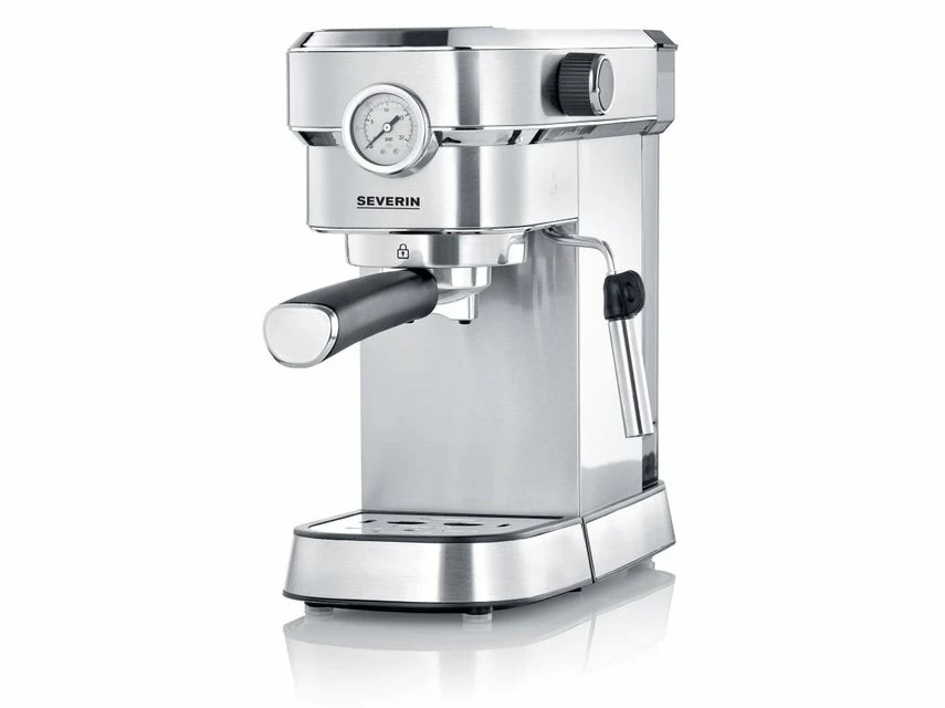 Schlussverkauf 👍 Severin Espressomaschine in silberfarben 🛒 3 Schlussverkauf 👍 Severin Espressomaschine in silberfarben 🛒