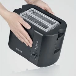 Bestpreis ✔️ Severin Toaster AT 9552 in schwarz 🥰 -Küchenkleingeräte Verkäufe 6357029 0539150 3 23957337