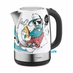 Coupon ⭐ Trisa Wasserkocher Street Art in silberfarben ✔️