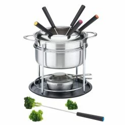 Besorgen 🧨 Fondueset 11 tlg. in silberfarben 😍