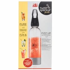 Bestpreis 🔔 iSi Twist`n Sparkle Starterkit 0,95 Liter in silberfarben ⌛ -Küchenkleingeräte Verkäufe 6632714 0585011 3 24455661