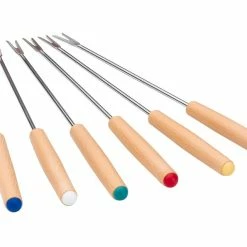 Neu ❤️ Fonduegabeln 6 tlg. in braun ❤️