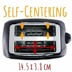 Bestpreis 🧨 Trisa Toaster "Crispy Toast" in schwarz 😍 -Küchenkleingeräte Verkäufe 7363.7512 02 1