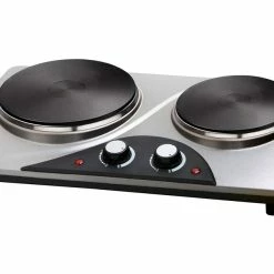 Coupon 🎉 Trisa 2er Kochplatte Double Cook in silberfarben 🔔