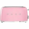 Aktion 👏 2-Scheiben-Toaster TSF02PKEU in pink ⌛ -Küchenkleingeräte Verkäufe dv005 ppic smeg 2 scheiben toaster tsf02pkeu